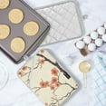 thumbnail image 5 of Yayeee Pot Holders Kitchen Heat Resistant with Pocket 7"x9.8" Cotton Oven Cooking Hot Pads, Light Red Flowers, 5 of 7