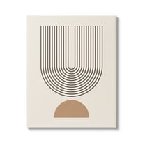 Stupell Industries Contemporary Boho Arch Abstract Painting Gallery Wrapped Canvas Print Wall Art, 36 x 48