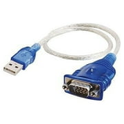 C2G USB to DB9 Serial Adapter Cable, Blue