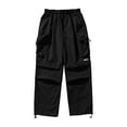 thumbnail image 5 of QIYAGBSA Cargo Pants for Men Drawstring Elastic Waist Multi Flap Pocket Adjustable Ankle Joggers Loose Fit Outdoor Hiking Casual Everyday Fall, 5 of 5
