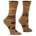 thumbnail image 3 of Crazy Socks, Coffee, My Sanity Your Safety Women's Novelty Crew Socks, 3 of 6