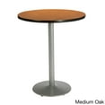 thumbnail image 4 of KFI Studios Mode 2.5' Round Bistro Table, Walnut, Silver Base, 4 of 5