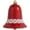 Candy Red Decorated, variant on Christmas By Krebs 7" (180mm) Ornament, Commercial Grade Indoor Outdoor Shatterproof Plastic Water Resistant Bell Ornament
