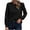 Black, variant on Giftesty Womens Shirts Long Sleeves Women's Fall Winter Casual Fashion Solid Color Long Sleeved Round Neck Shirt Tops