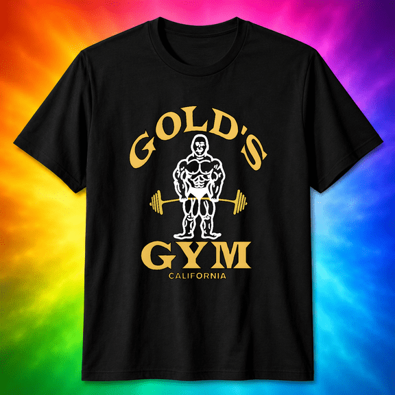 Golds Gym Venice California Bodybuilding Weightlifting Fitness Vintage Logo Unisex T-Shirt V19706, S-5XL