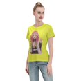 thumbnail image 4 of T-Shirt Basique à Manches Courtes pour Femmes Demon Slayer Lame Temple Ganlu Mili, 4 of 6