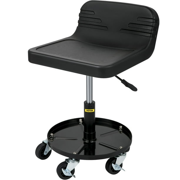 VEVOR Rolling Garage Stool Adjustable Height Mechanic Seat with 360