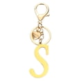 thumbnail image 1 of Llave de inicial Uxcell Letra S, anillo de corazón de acero inoxidable, dorado, 1 of 6