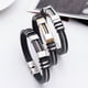 thumbnail image 3 of Guardurnaity De Acero Para Hombres De Moda Punk Artesanía Exquisita Y Brazalete De Estructura Fuerte Brazalete Línea Lisa Ropa, zapatos y accesorios Miscelánea, 3 of 6
