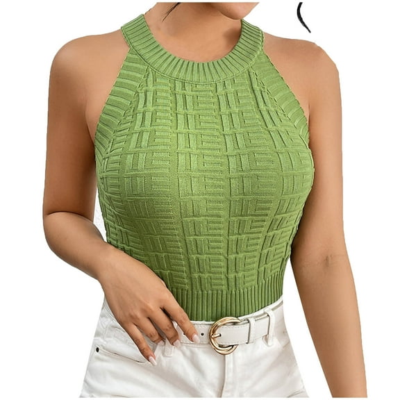 ZZwxWA Womens Vests Boat Neck Backless Tank Tops Striped Sleeveless Slip Camisole Sexy Low Cut Crochet Going Out Crop Shirt Plain 50% Off Clear