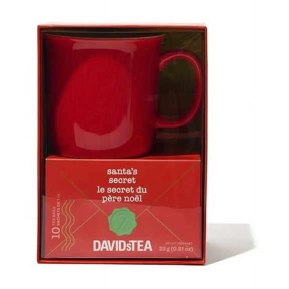 DAVIDsTEA Rustic Mug & Santa's Secret Tea Gift Set