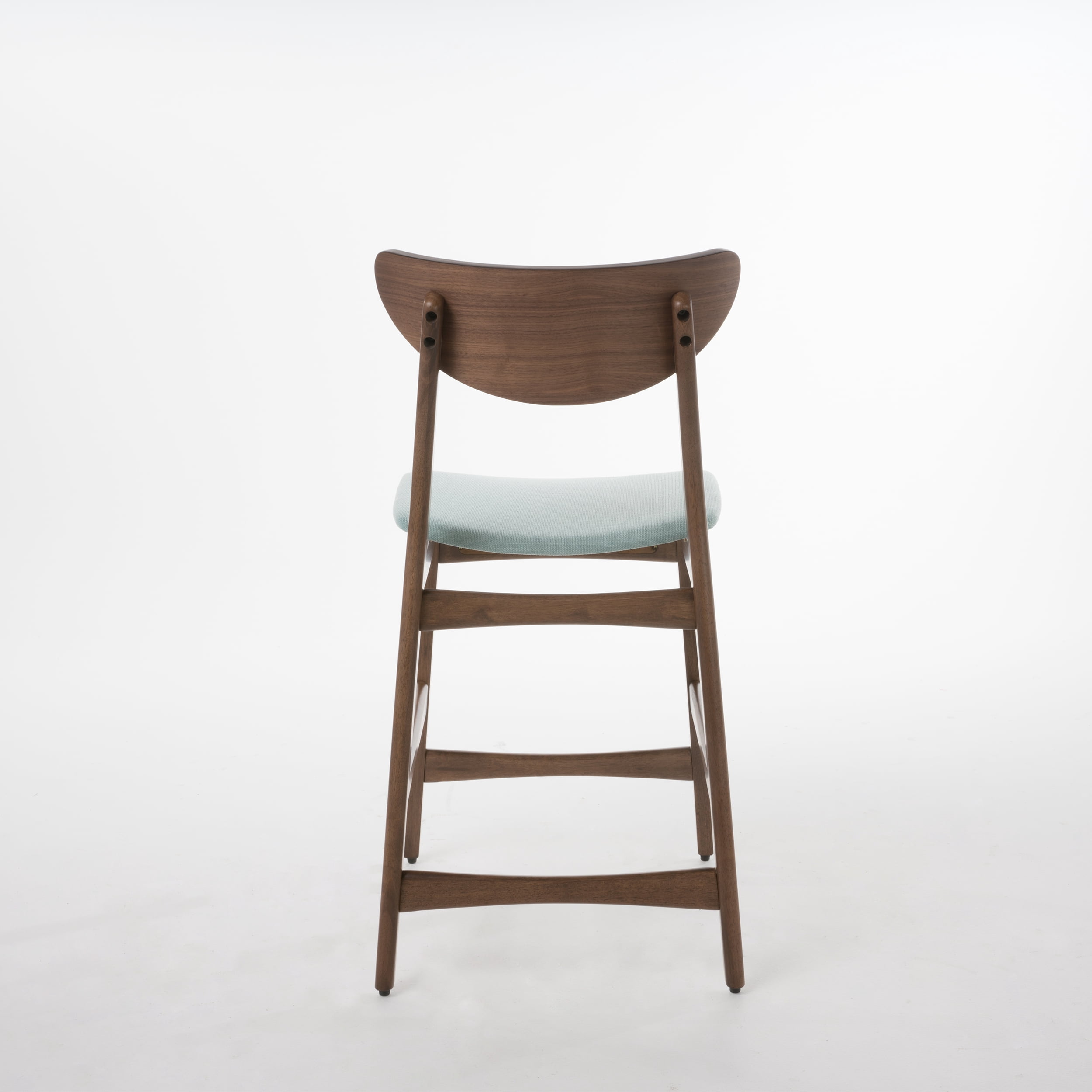 Noble House Gillian Indoor Fabric Upholstered Counter Stool, Set of 2, Mint