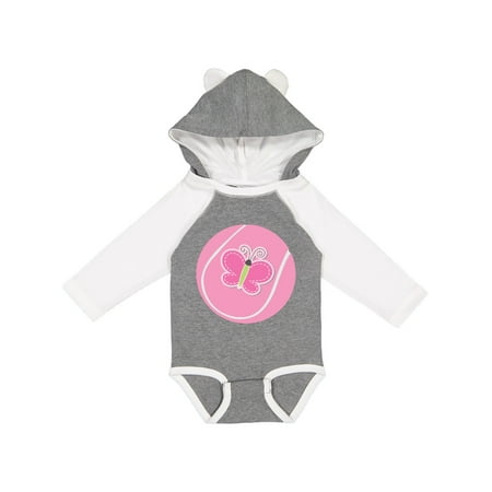 

Inktastic Tennis Pink Ball Gift Baby Girl Long Sleeve Bodysuit