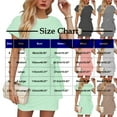 thumbnail image 7 of Cagogo Summer Short Mini T Shirt Sun Dresses for Womens Under $5 Plus Size Short Sleeve Crewneck Petite Dresses Tie Waist Striped Cute White Evening Dress, 7 of 7
