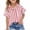 Red., variant on akafmk Girls Short Sleeve Shirts Cotton Linen Stripe Button Down Shirt Collared Relaxed Summer Casual Beach Shirt, 5-15Y