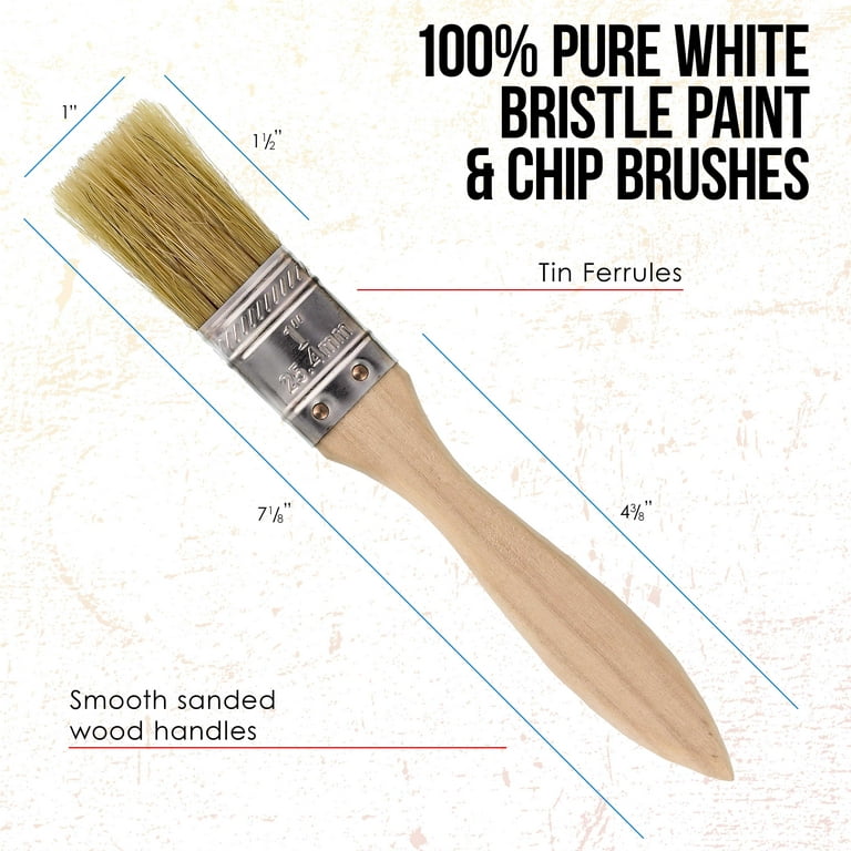 US Art Supply 24 Pack of 2 inch Paint and Chip Paint Brushes for Paint,  Stains, Varnishes, Glues, and Gesso