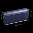 thumbnail image 5 of Uxcell 100x42mm Clear Plastic Label Holder Clip for Shelf, 20 Pack, 5 of 5