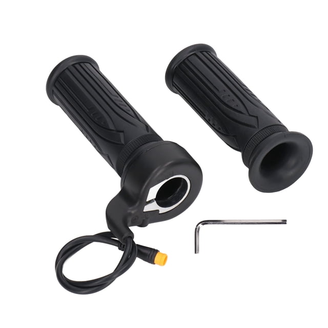 Mango de acelerador de bicicleta eléctrica, mango de acelerador de giro de Scooter sensible estable con junta impermeable para conversión