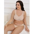 thumbnail image 3 of LWP Womens Seamless No Underwire Wavy Bras Full Coverage Everyday Comfort Smoothing for Women, 3 of 7