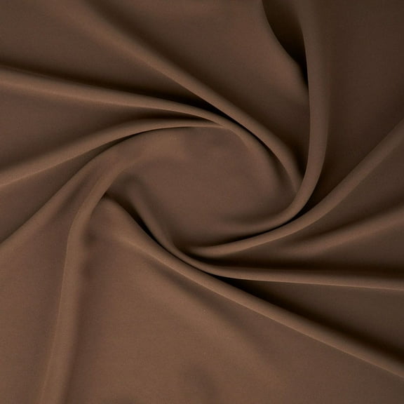 Zelouf Nylon Woven Crepe, Sewing, DIY, Crafts Fabric by the Yard, Brown, 3 Yard
