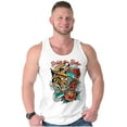 thumbnail image 3 of Break the Rules Japanese Mask Tattoo Tank Top T Shirts Men Women Brisco Brands L, 3 of 6
