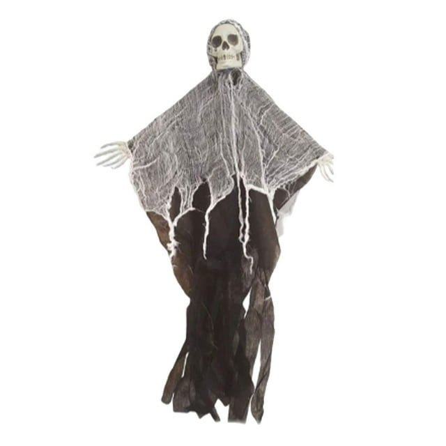 Bewildely Decoración de calavera de Halloween, suministros para fiestas, casa embrujada para interiores y exteriores realista e interesante, decoración Kits de decoración para fiestas Bewildely HA069406-00