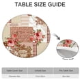 thumbnail image 6 of Pioneer Flower Floral Print Pattern Round Fitted Tablecloth with Elastic Edge,Dining Table Cover Waterproof,Outdoor Round Tablecloth for Camping,Dining,Indoor and Outdoor, 6 of 7
