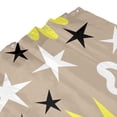 thumbnail image 4 of YFYANG Waterproof Bathroom Shower Curtain, Brown Geometric Star Pattern Shower Curtain Set with Hooks, Home Bathroom Tub Decor - 72 "x72", Plastic Hooks, 4 of 6