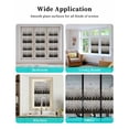 thumbnail image 6 of Window Privacy Film Black Grey Geometric Stained Glass Window Film Decorative Sun Block Window Cover Gradient Gold Mottled Comb Grid Window Clings Static Adhesive Sticker for Bathroom 23.6"x78.7", 6 of 7