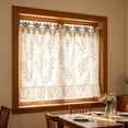 thumbnail image 6 of Oven Skirt Curtain,Farmhouse Tie Top Oven Curtain with Ruffle Trim and Ribbon Bow Ties | Washable Non-Stick Reusable | Dishwasher Cover for Furniture Surface Protection,29.72x21.65 Inch, 6 of 9