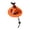 Orange, variant on Halloween Adjustable Pumpkin Wizard Pet Hat, Soft Lightweight Breathable Cosplay Headwear, Festive Bat Print Party Photo Accessory for Cats Dogs Rabbits Hedgehogs Chinchillas Ferrets Supplies