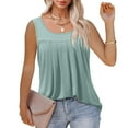 thumbnail image 5 of ZyeKqe Women Tank Tops Summer Sleeveless Top Scoop Neck Flowy Tunic or Tops to Wear with Leggings, 5 of 7