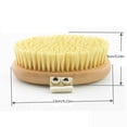thumbnail image 4 of Guardurnaity Cepillo de baño Masaje Wet Dry Wood Baño Ducha Cuerpo Espalda Brazo Mano Piel Exfoliante Cepillos Viaje Belleza Scrubber Cuerpo del baño Correa de algodón tipo 2, 4 of 6