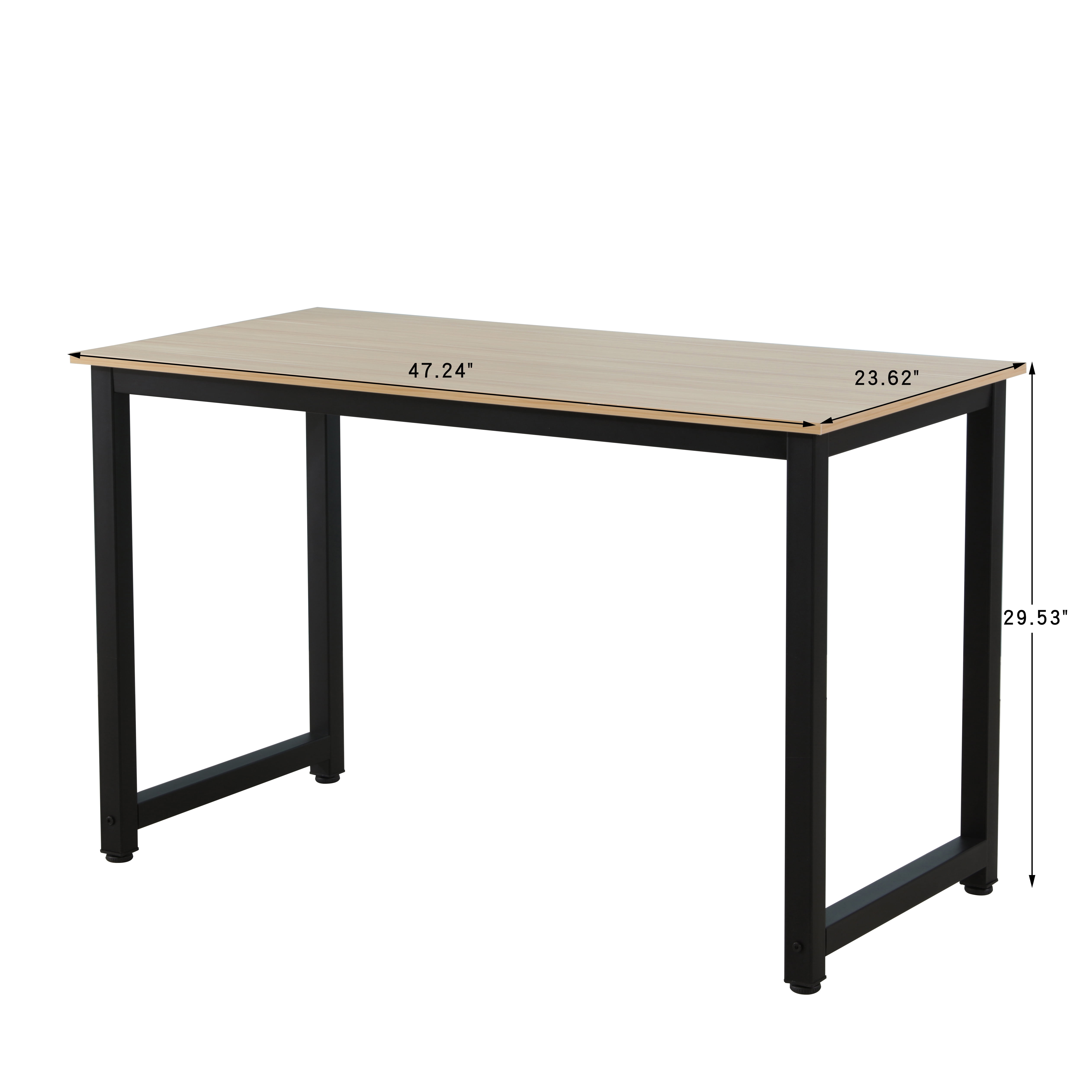 Clearance! 43" Large Study Writing Desk, Students Study Writing Desk with MDF Tabletop Board and