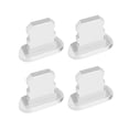 thumbnail image 1 of Methold 4Pcs Mobile Phone Stopper Dust Proof USB Protection Anti-dust Cap Micro Charging Port Replacement for 13/Mini/Pro/Pro Max Cables de audio/vídeo Plata, 1 of 4