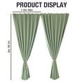 thumbnail image 4 of Outdoor Curtains for Patio Waterproof, 2 Panel Self Adhesive Curtains Blackout Curtains with Ropes, Light Blocking Curtains Shade, Porch Drapes Gazebo Curtains Outdoor Privacy Curtains, 59x39in Green, 4 of 9