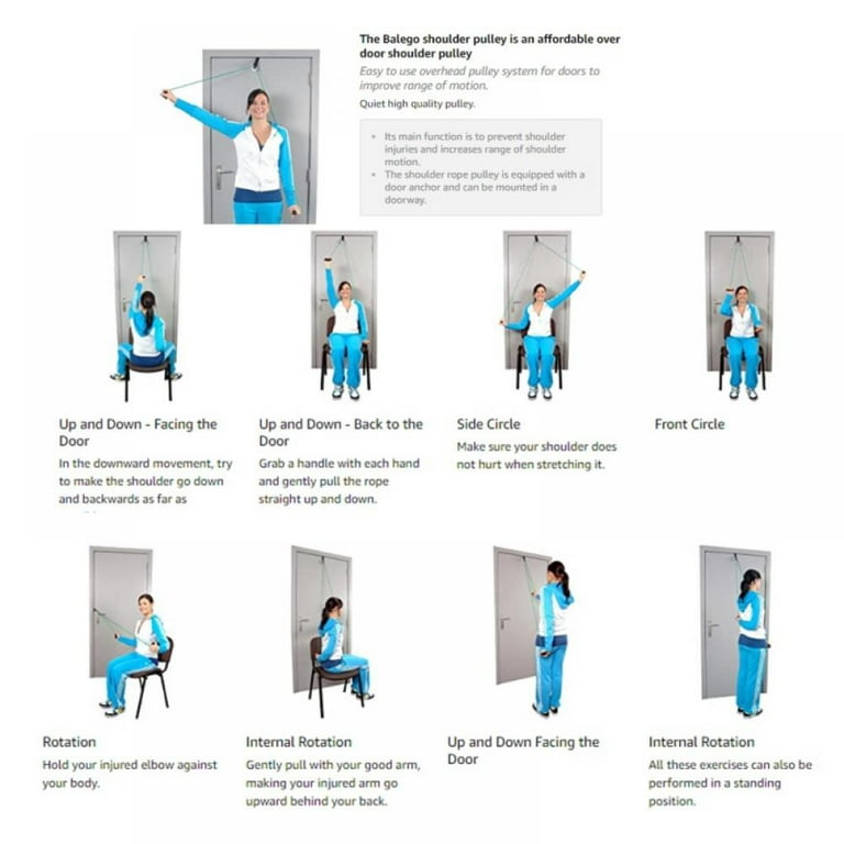 Shoulder Rope Pulley For Exercise And Therapy Economy Overhead Overdoor Shoulder Pulley Therapy Exercise System