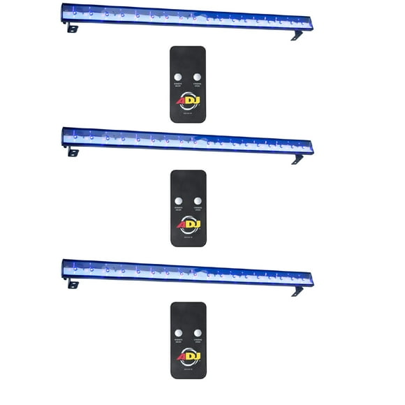 American DJ Eco UV Bar Plus IR Ultraviolet LED Luminaire Noir avec Télécommande (3)
