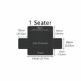 thumbnail image 5 of Jacquard Plush Recliner Chair Cover, Soft Fuzzy Fluffy Reclining Chair Cover With Elastic Straps, Furniture Protector, 5 of 5