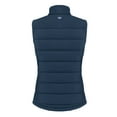 thumbnail image 3 of Women's Cutter & Buck  Navy Chicago Bears Throwback Evoke Hybrid Eco Softshell Recycled Full-Zip Vest, 3 of 3