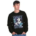 thumbnail image 4 of The Smurfs Cool Kanji Trust No One Men Big & Tall Sweatshirt Brisco Brands 2X, 4 of 5