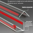 thumbnail image 3 of Clear Self-Adhesive Wall Corner Guards Walls Edge Protector & Corner Protectors for Wall, Furniture Corner, Door Easy to Install for Baby (6PCS, 1in x 39.5in), 3 of 6