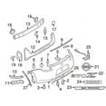 thumbnail image 2 of New Genuine Nissan Cover-Rear Bumper 850106GA0A / 85010-6GA0A OEM, 2 of 10