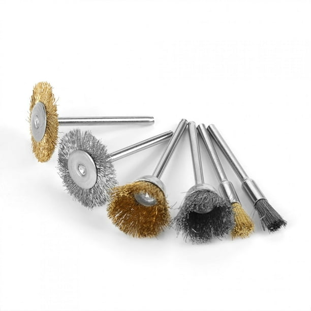 Spptty Pen Shaped Steel Wire Brush, Brass Wire Brush, Angle Grinder Removing Rust For Weld