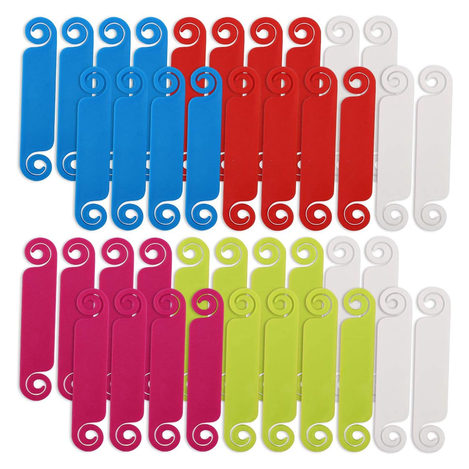 Growment 40Pcs Cable Labels Tags for Marking Wires Multicolored Cable Management Labels Clip
