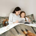thumbnail image 4 of Homewish Cute Squirrel 7-Piece Twin Bedding Sets,Brown Pine Cone Bedding Comforter Set,Rustic Farmhouse Cabin Sheet Sets For Boys Girls,Ultra Soft Home Decor Reversible, 4 of 8