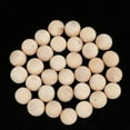 thumbnail image 5 of 20 Pcs No Hole Crafts Making Natural Wood Round Ball 25mm, 5 of 6