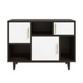 thumbnail image 3 of Modway Daxton Wood & Metal Display Stand in Cappuccino and White, 3 of 7