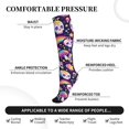 thumbnail image 2 of Rateoe Skull colorful mushroom rainbow Compression Socks for Women and Men 20-30mmHg-Circulation Support Socks Knee High Nurse Pregnant Running Medical and Travel Athletic, 2 of 7
