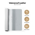 thumbnail image 5 of Leather Desk Pad Protector, Non-Slip Desk Pad, on-Slip PU Leather Large Mouse Pad, Easy Clean Desk Protecor Mat, Office Supplies for Work/Home/Decor (35.4" x 17.7", Silver), 5 of 8